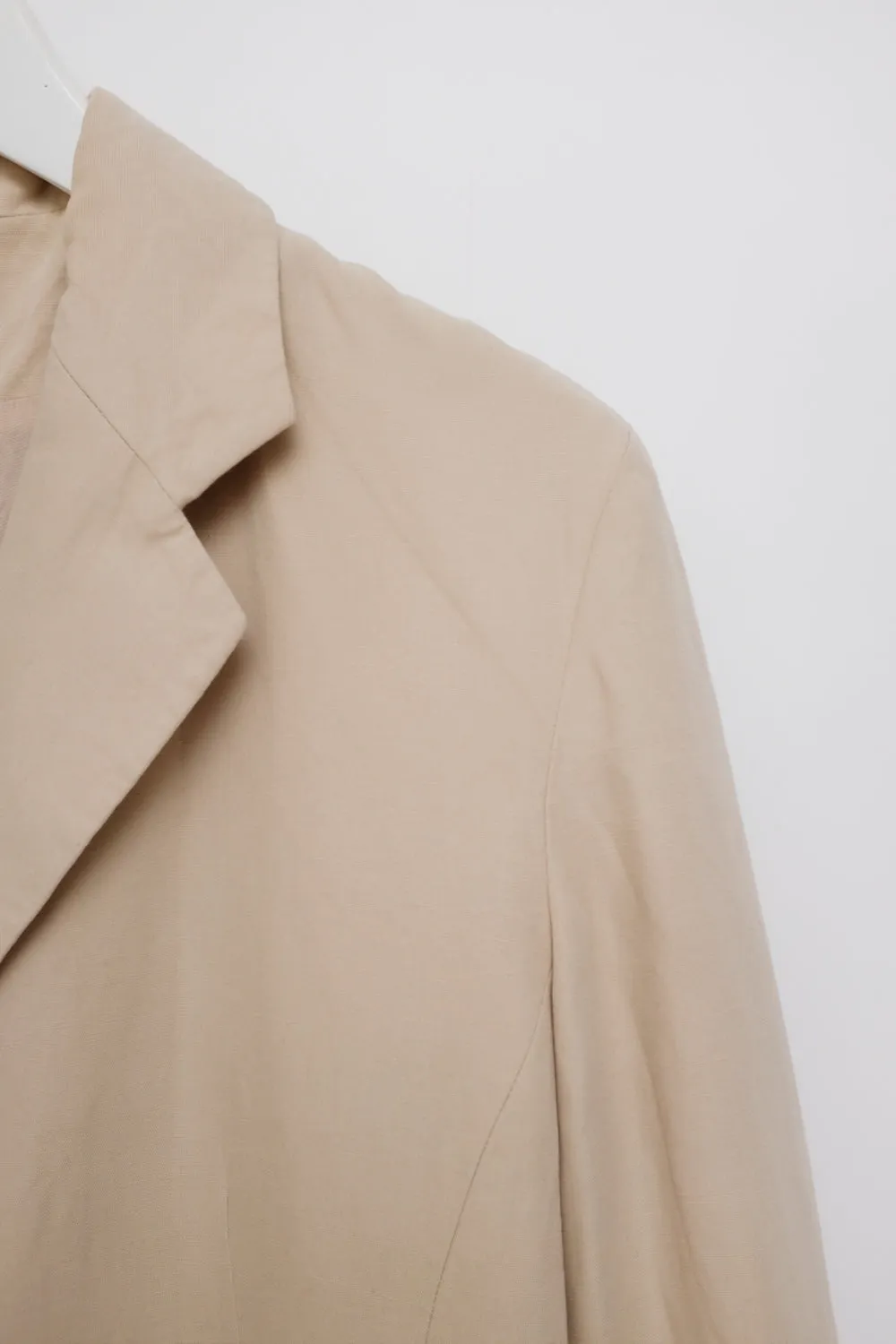 0058_BEIGE LINEN VISCOSE BLAZER