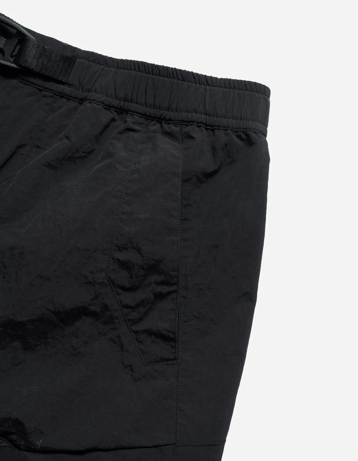 5282 Veg Dyed Asym Cargo Track Pants Black