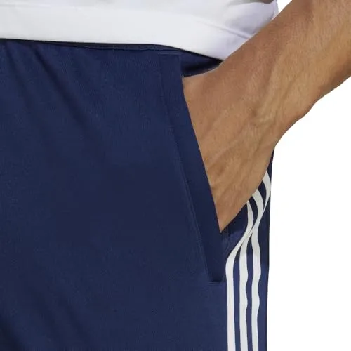 adidas Men's Train Essentials 3-Stripes Pants, Dark Blue/White