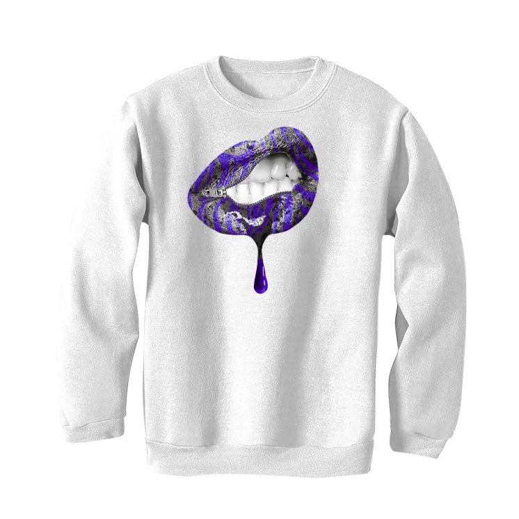 Air Jordan 3 Dark Iris - White T-Shirt (LIPS UNSEALED)