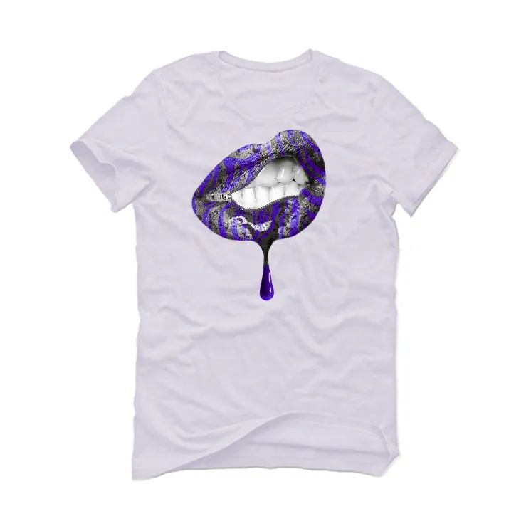 Air Jordan 3 Dark Iris - White T-Shirt (LIPS UNSEALED)