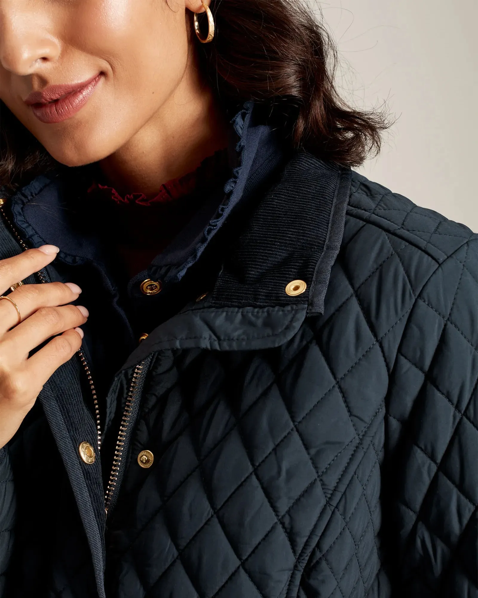 Allendale Navy Quilted Jacket