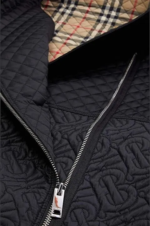 BURBERRY GIRLS GIA COCOON TB MONOGRAM QUILTED COAT