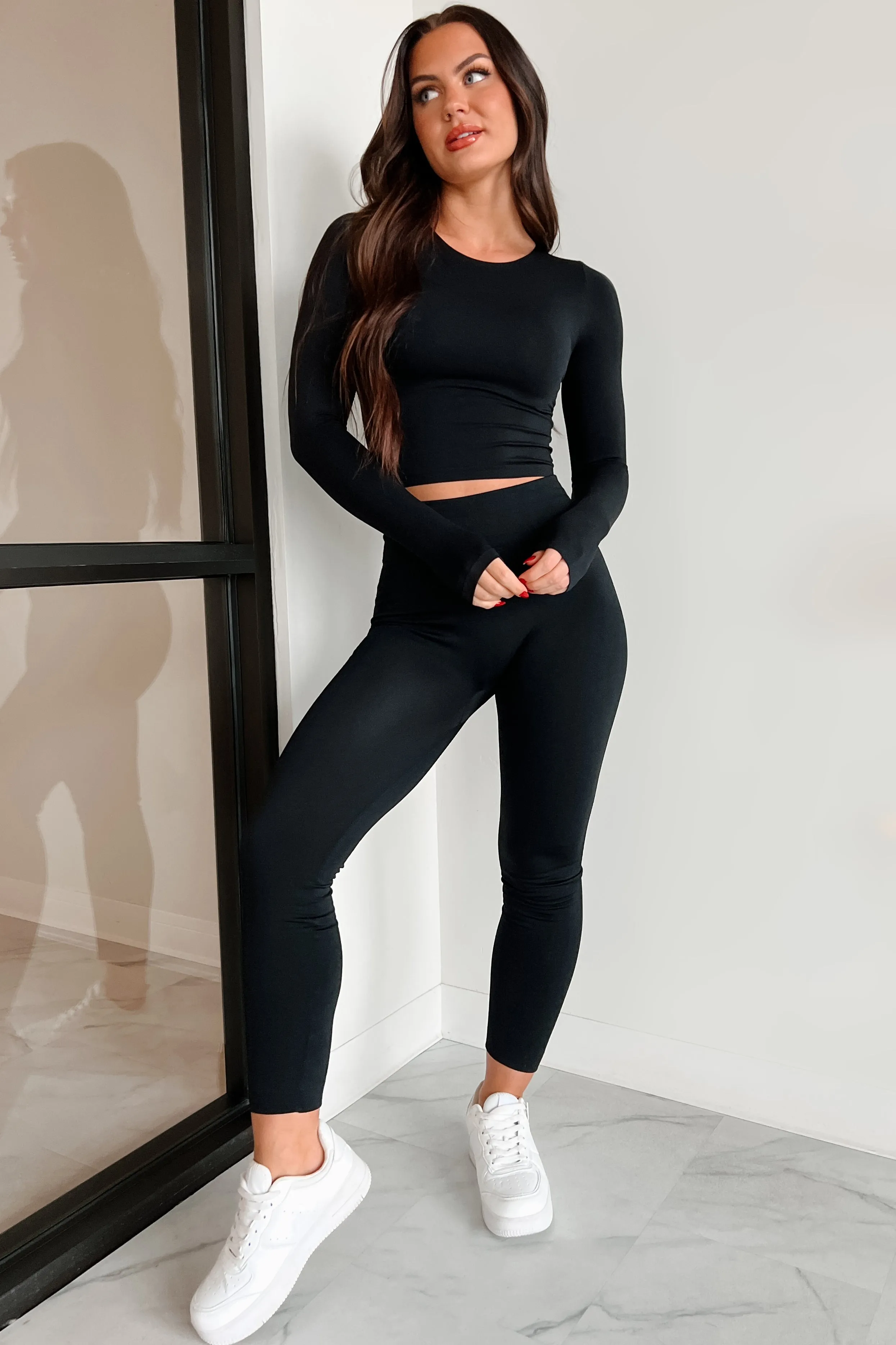 Cadewyn Fleece Lined Leggings (Black)