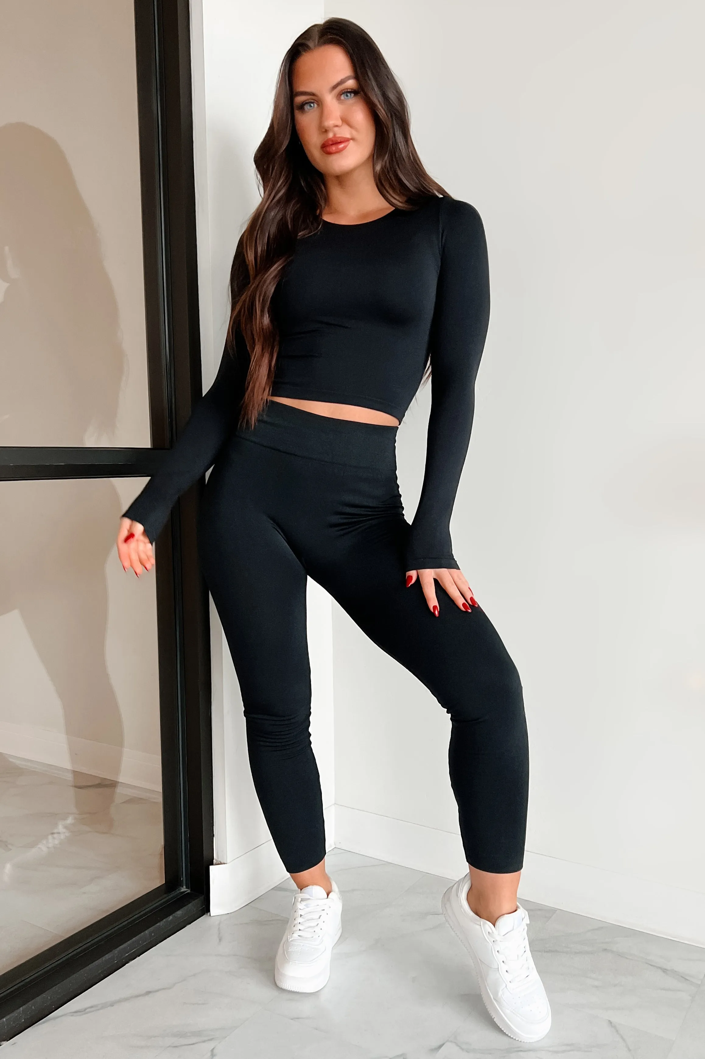 Cadewyn Fleece Lined Leggings (Black)