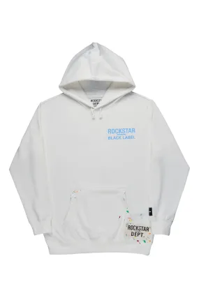 Cassian White Graphic Hoodie