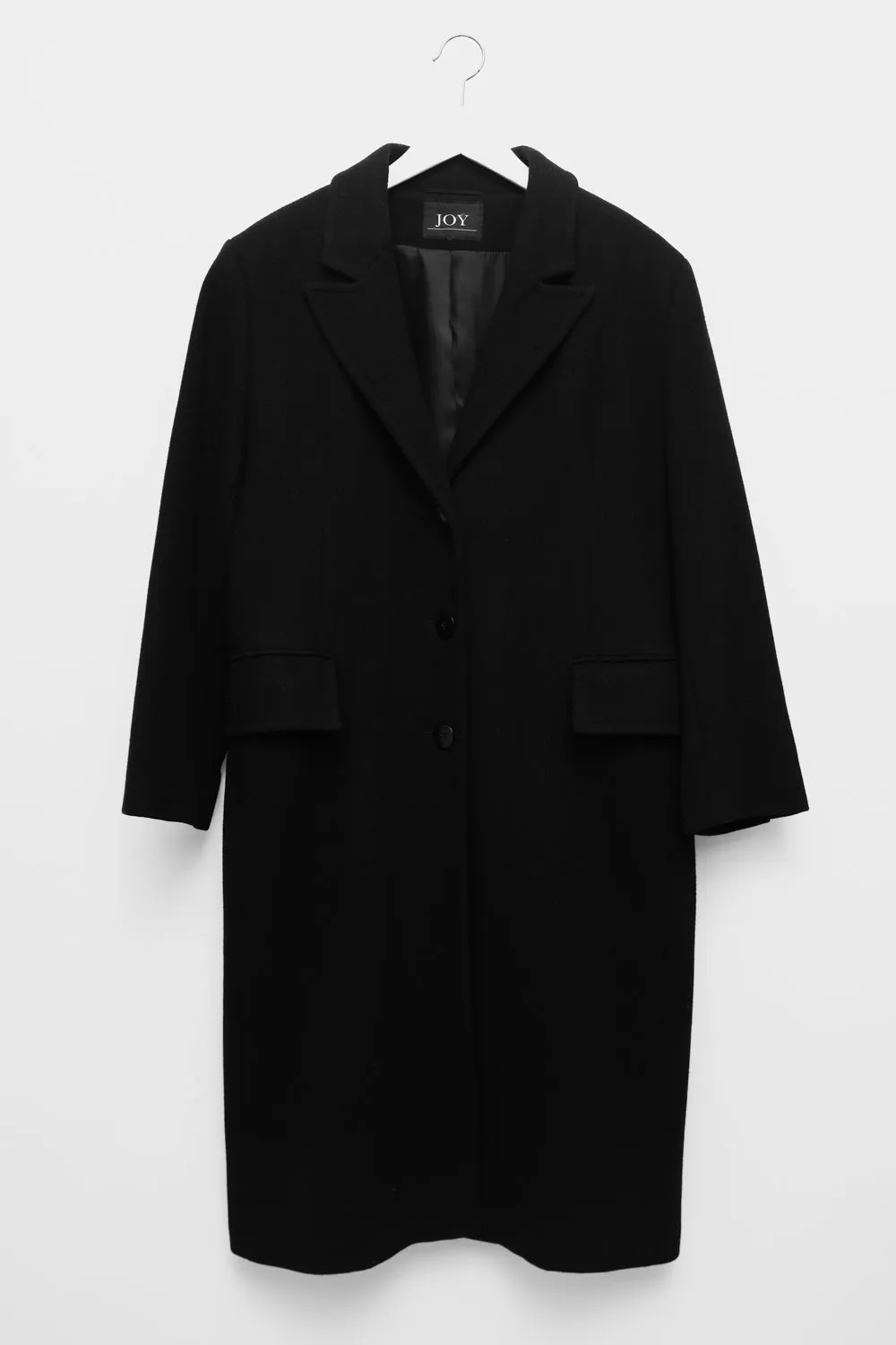 CLASSY BLACK WOOL COAT