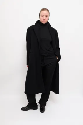 CLASSY BLACK WOOL COAT