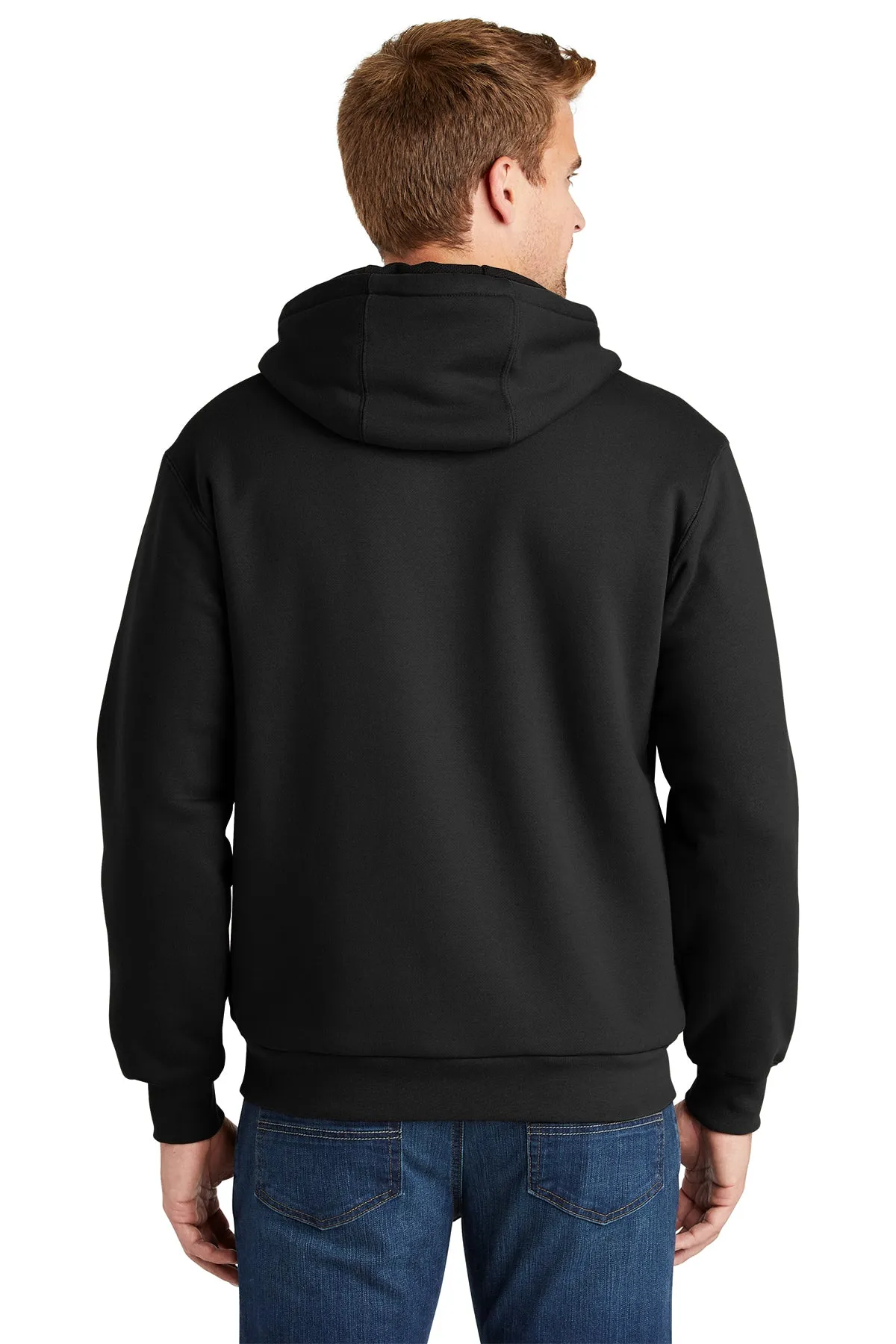 CornerStone Full-Zip Hoodie Thermal Lining, Black