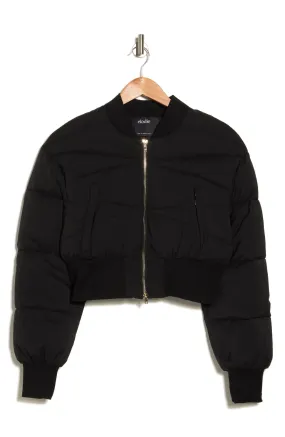 ELODIE Quilted Bomber Jacket