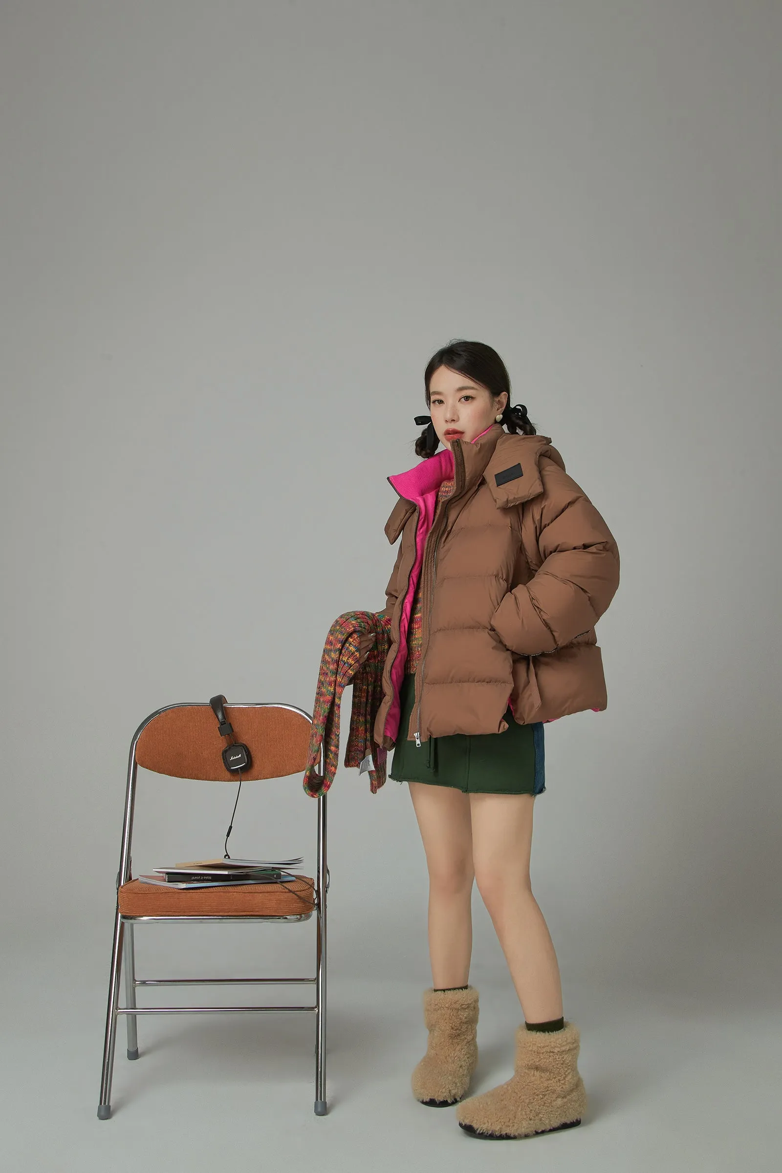 Fast Forward Oversized Hooded Padded Jacket