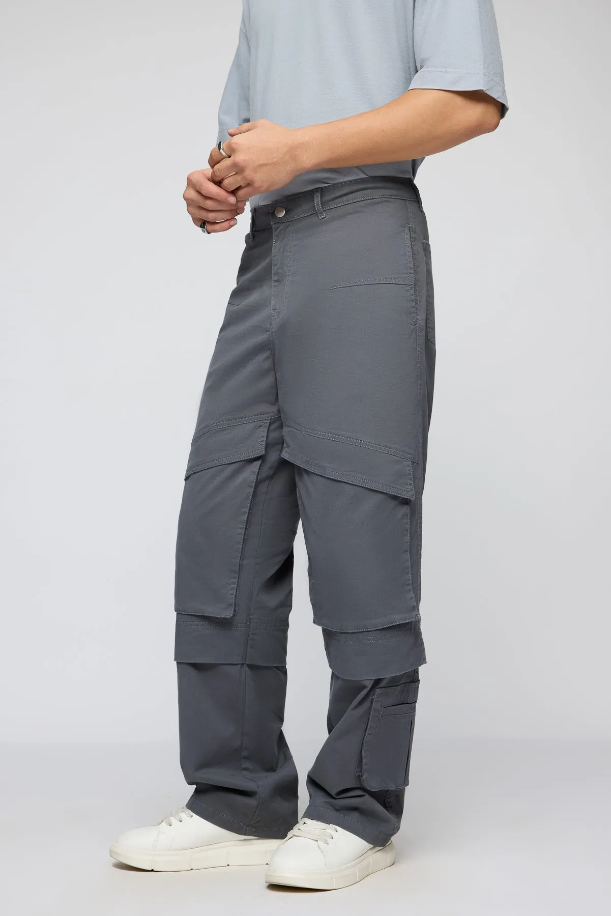 Gargoyle Grey Men's Relaxed Fit Cargo Pants