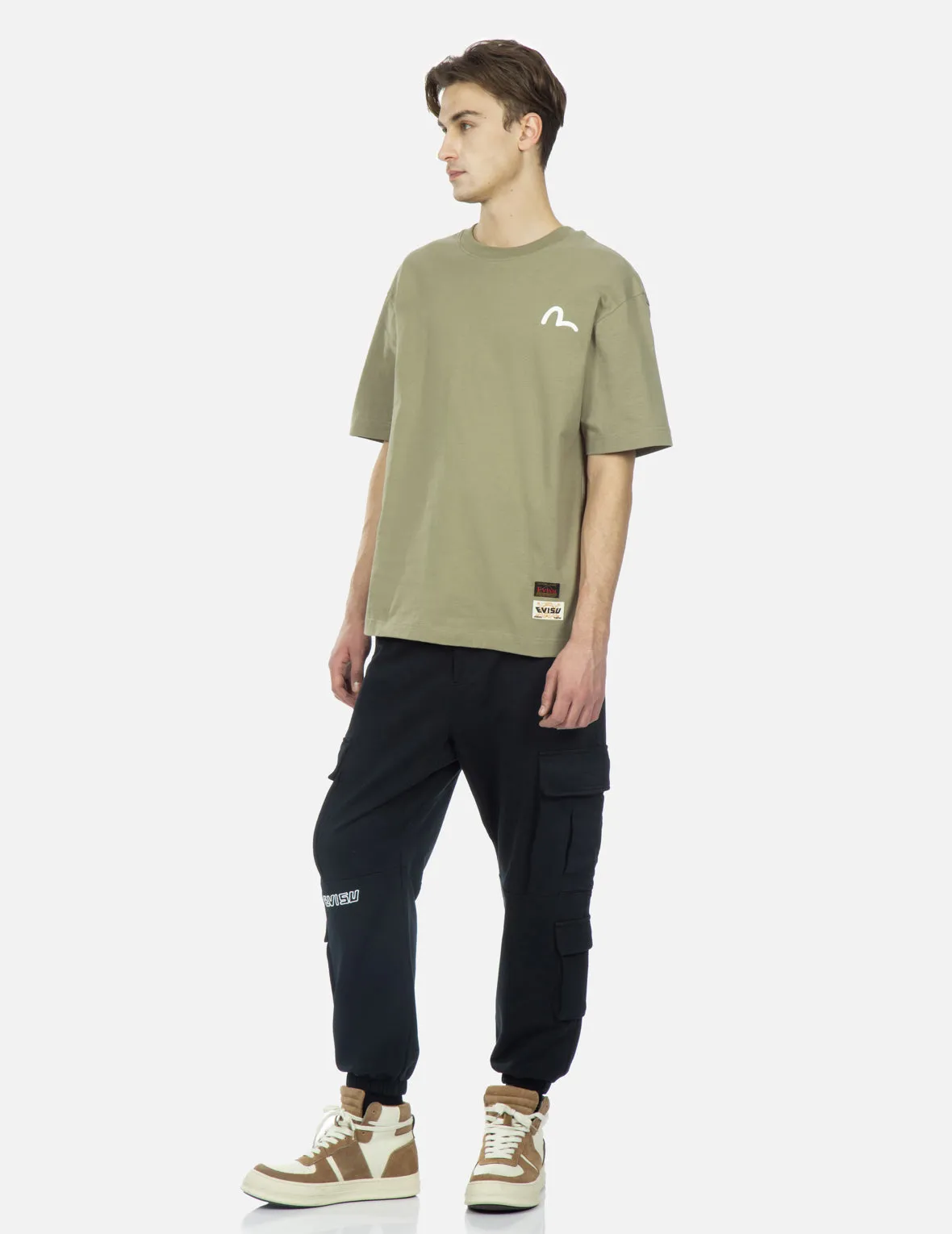 Godhead and Logo Print Cargo Pants