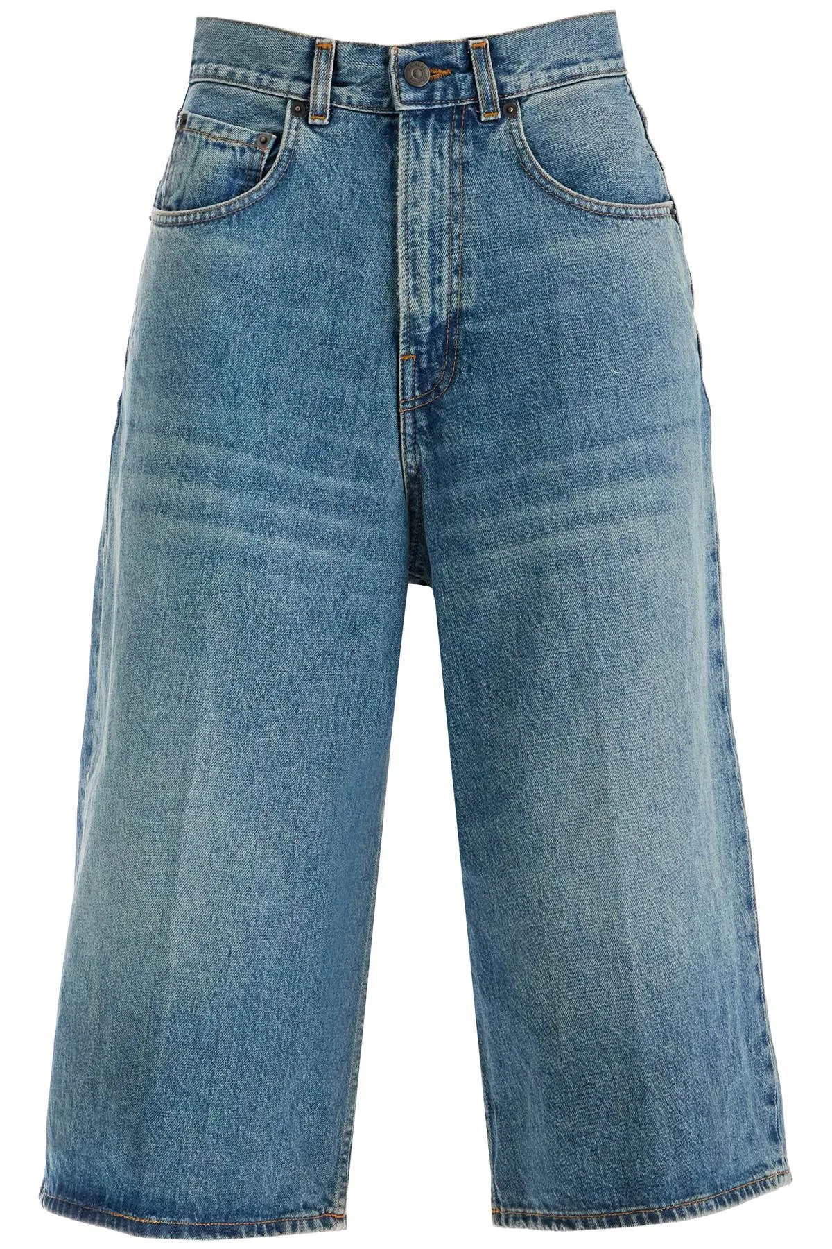 Haikure Knee-Length Denim Shorts For Men