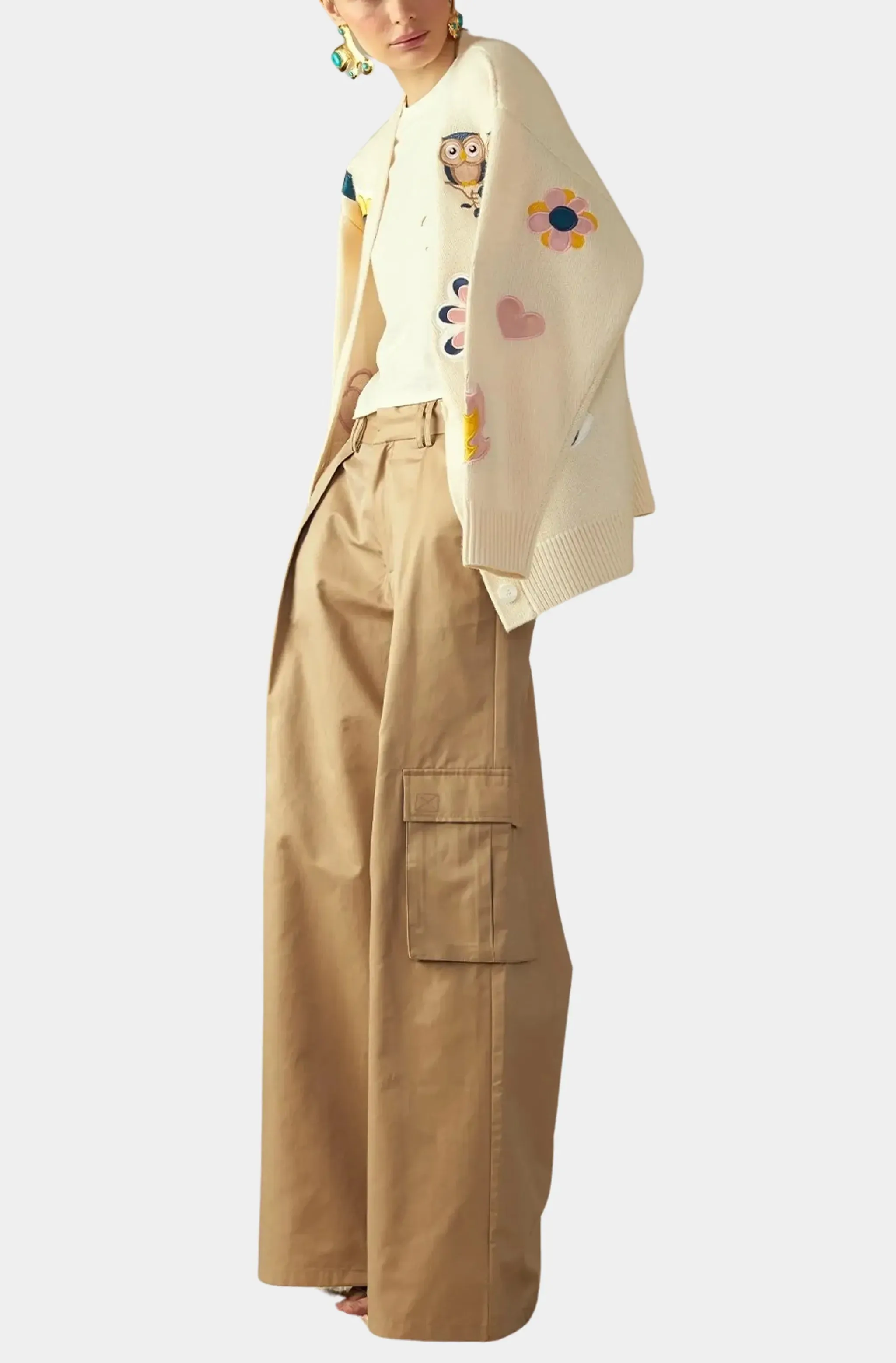 High-Waist Wide Leg Cargo Pants