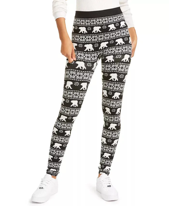 Hippie Rose Juniors' Fleece-Lined Leggings