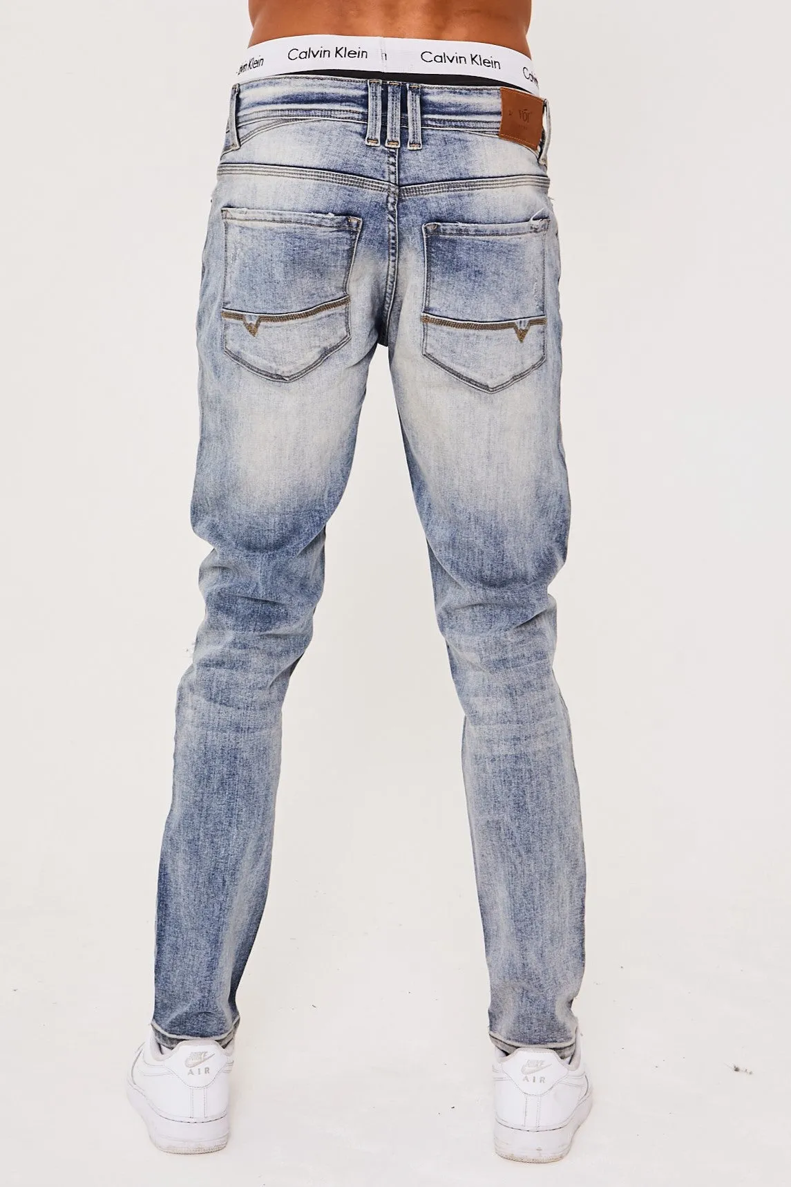 Holborn Tapered Jeans - Light Blue