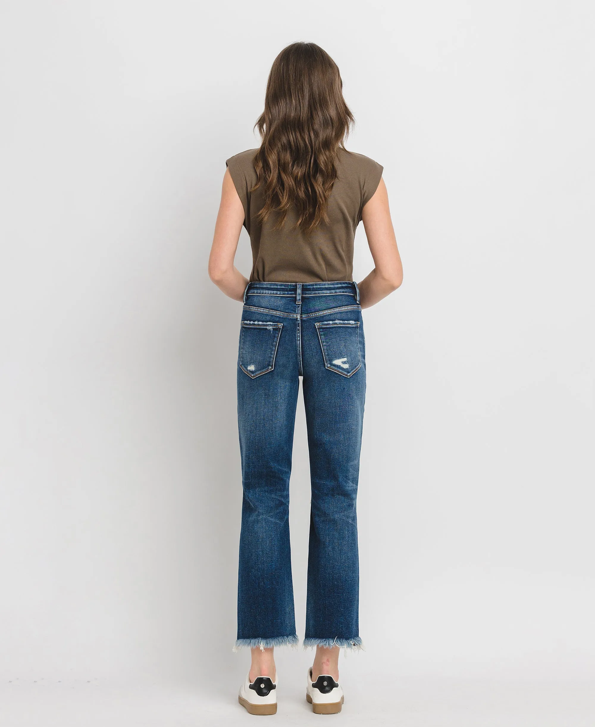 Integrated - High Rise Ankle Straight Jeans