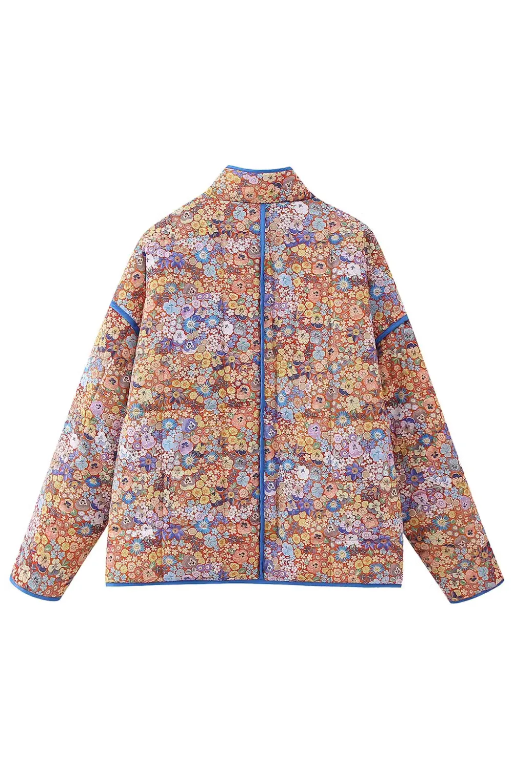 'Lillian' Floral Quilted Puff Jacket (2 Colors)