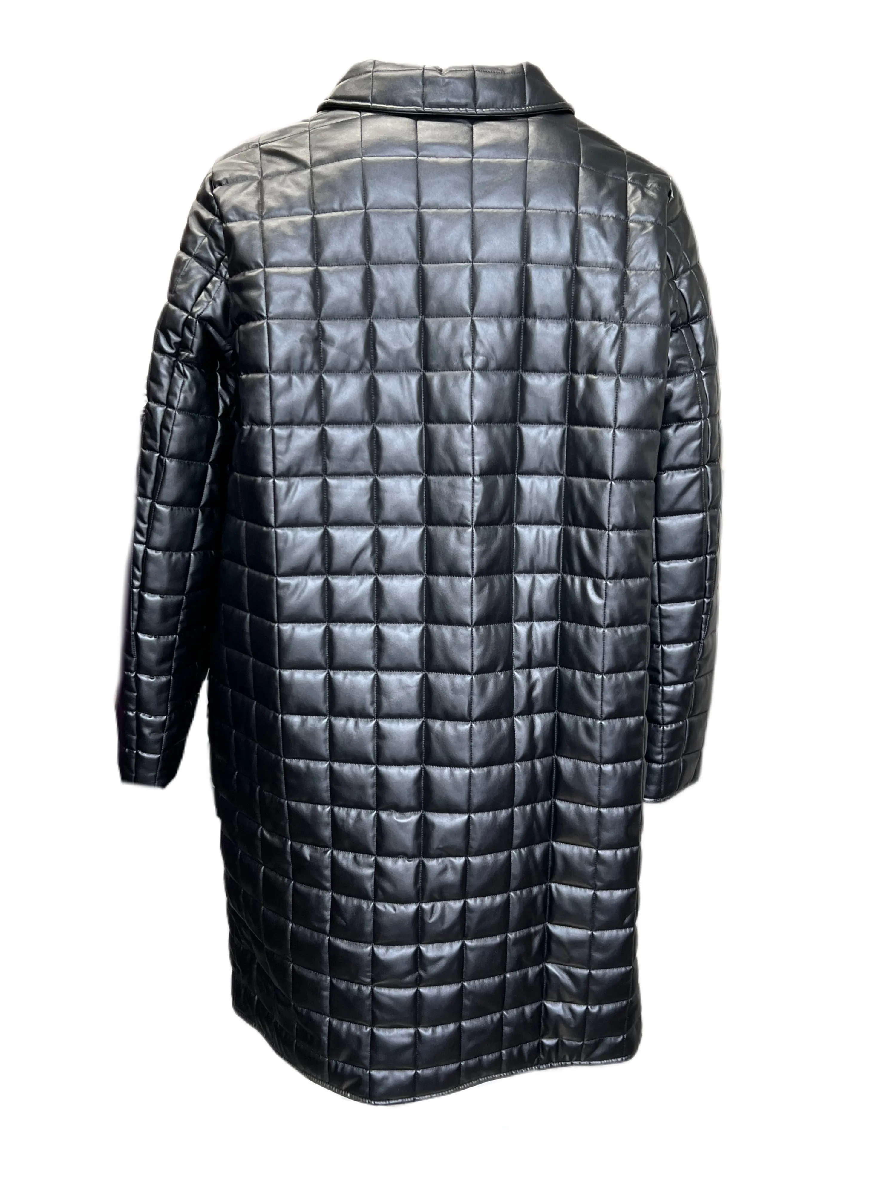 Marina Rinaldi Women's Black Sequoia Quilted Jacket NWT