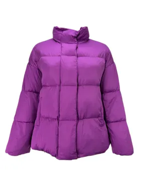 Marina Rinaldi Women's Purple Paolino Quilted Jacket NWT