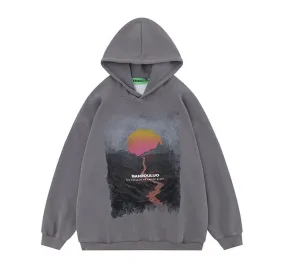 Mars Valley Sunset Unisex Hoodies