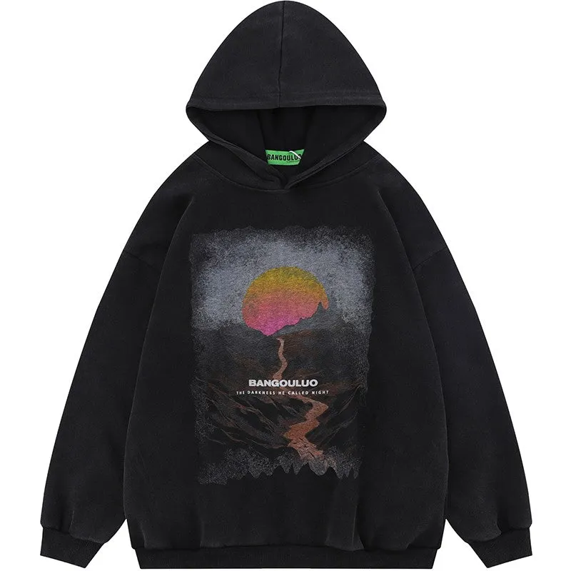 Mars Valley Sunset Unisex Hoodies