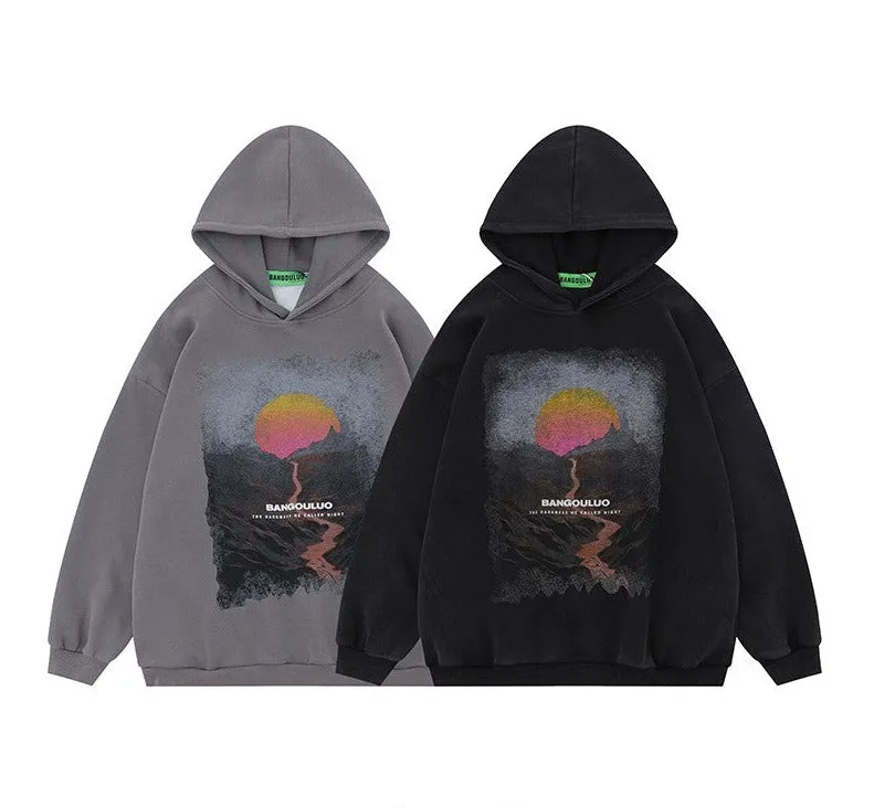 Mars Valley Sunset Unisex Hoodies