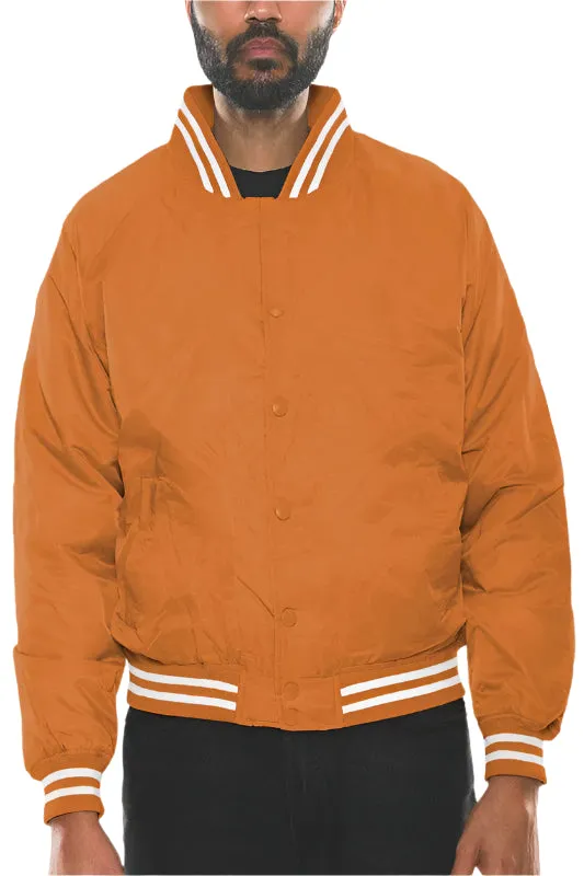 Mens Polyester Windbreaker Bomber Jacket