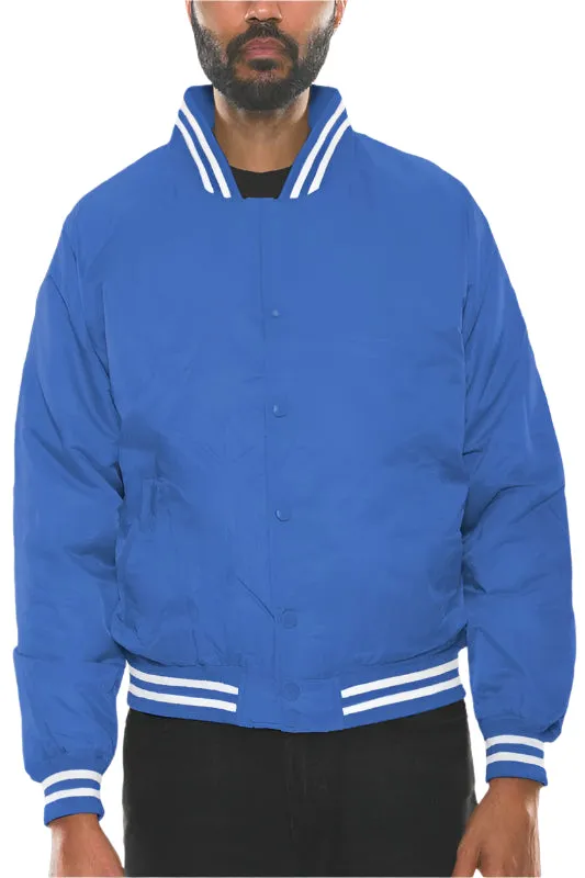 Mens Polyester Windbreaker Bomber Jacket