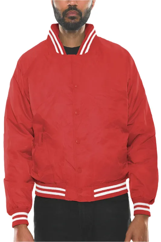 Mens Polyester Windbreaker Bomber Jacket