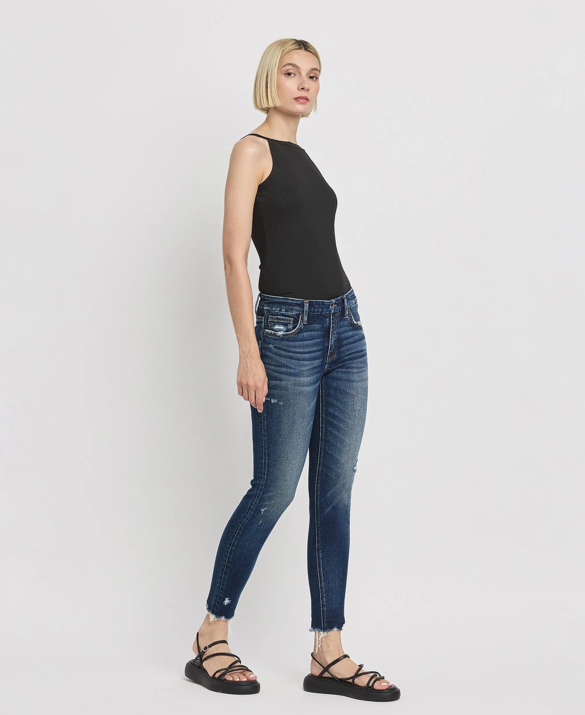 Monumentally - Mid Rise Ankle Skinny Jeans