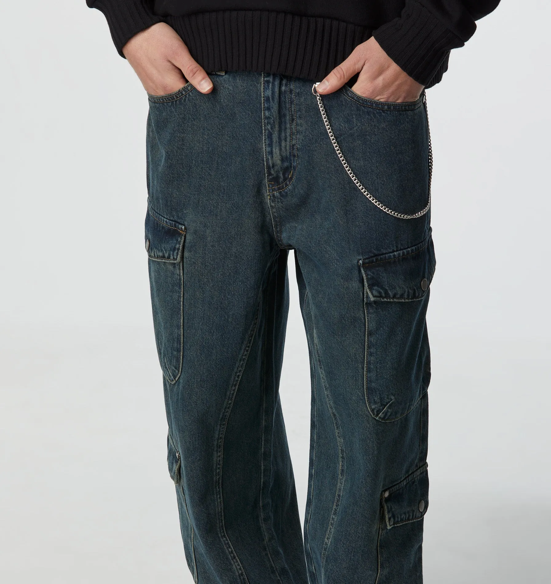 Nixon Denim Cargo Pant - Midnight