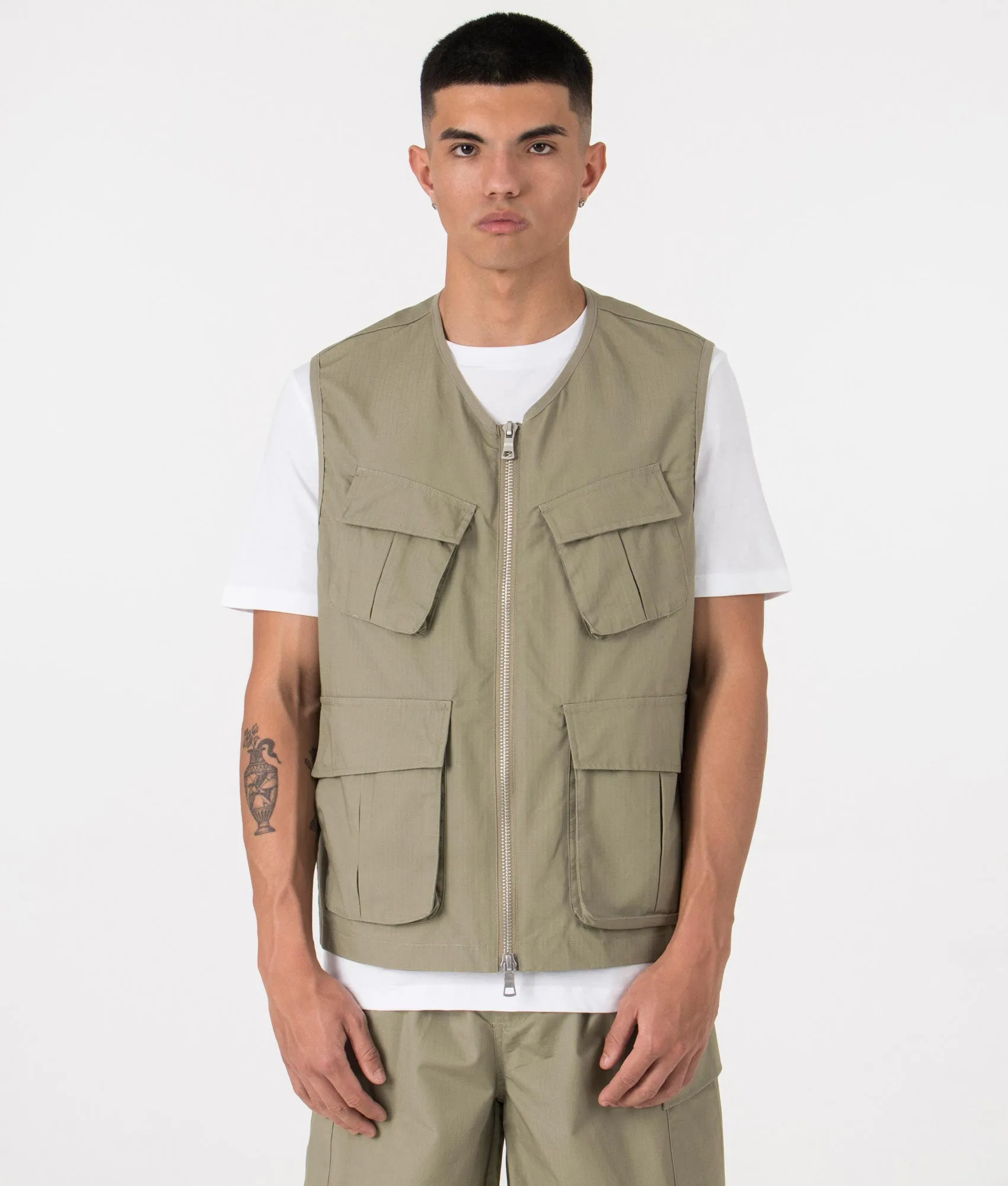 Oversized Ripstop Cargo Vest