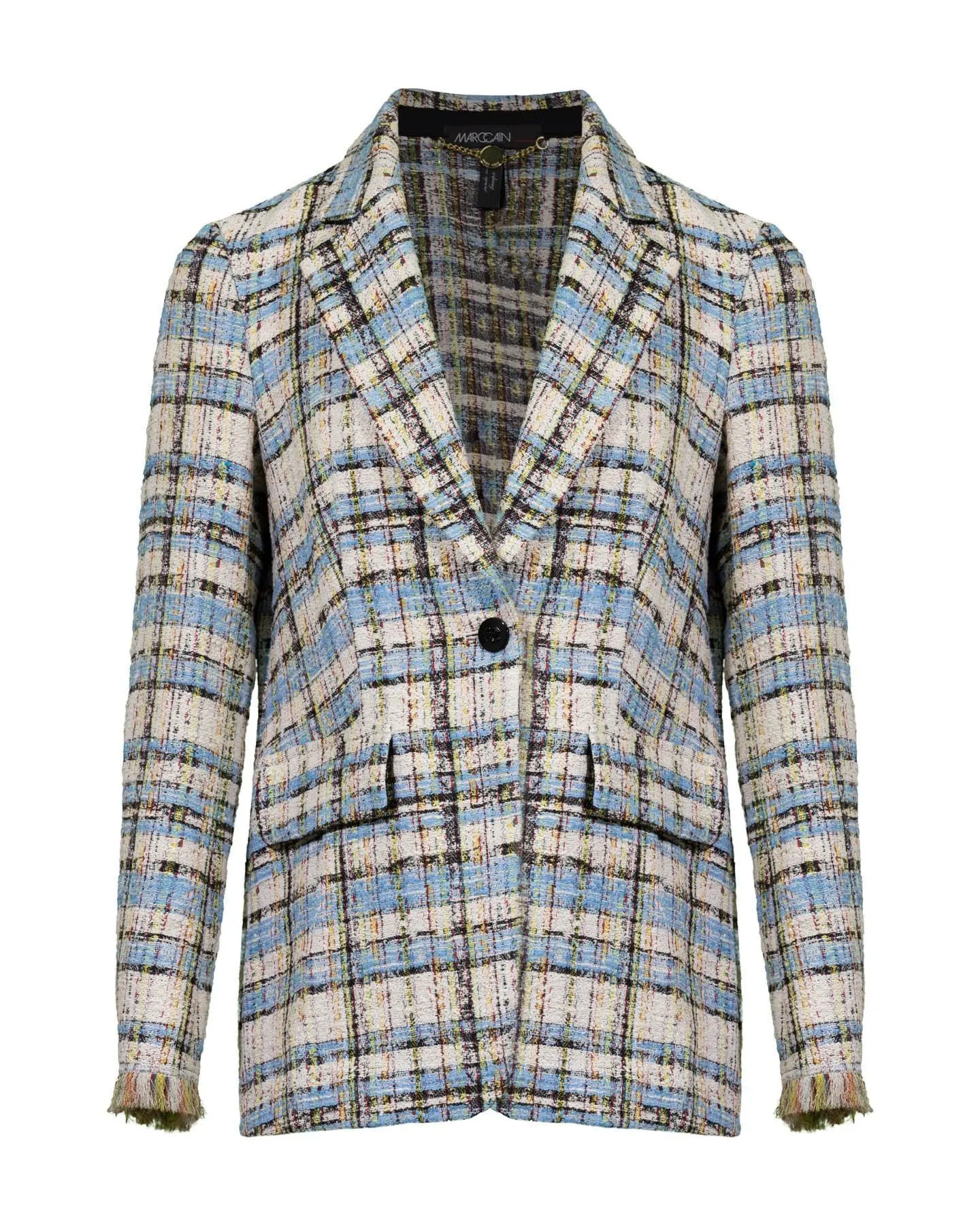 Oversized Tweed Plaid Blazer