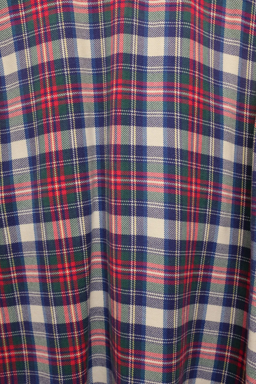 PURE COTTON TARTAN VINTAGE OVERSIZE SHIRT