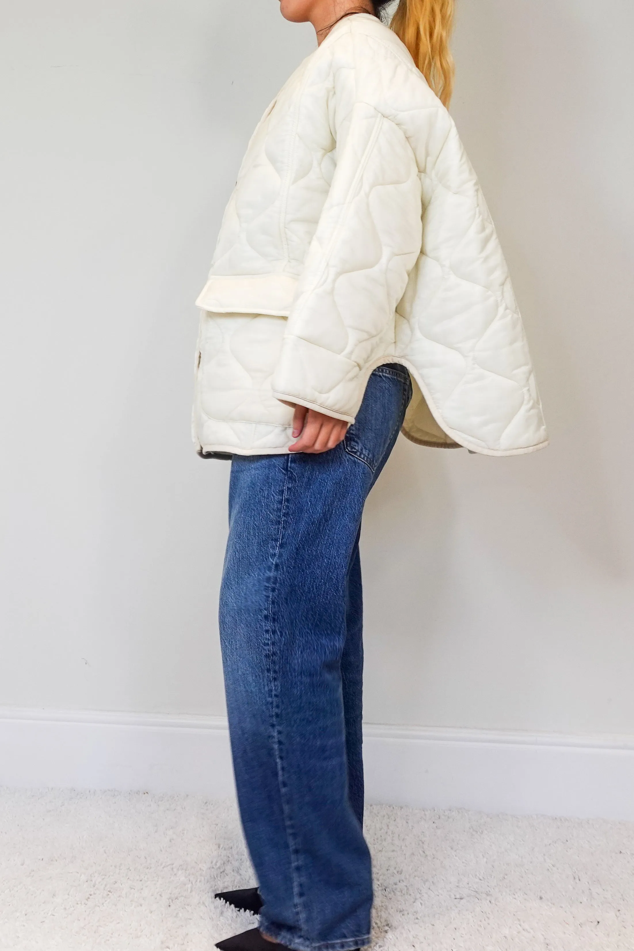 Quilted white jacket RRP £275