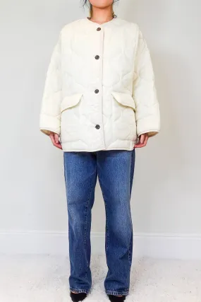 Quilted white jacket RRP £275