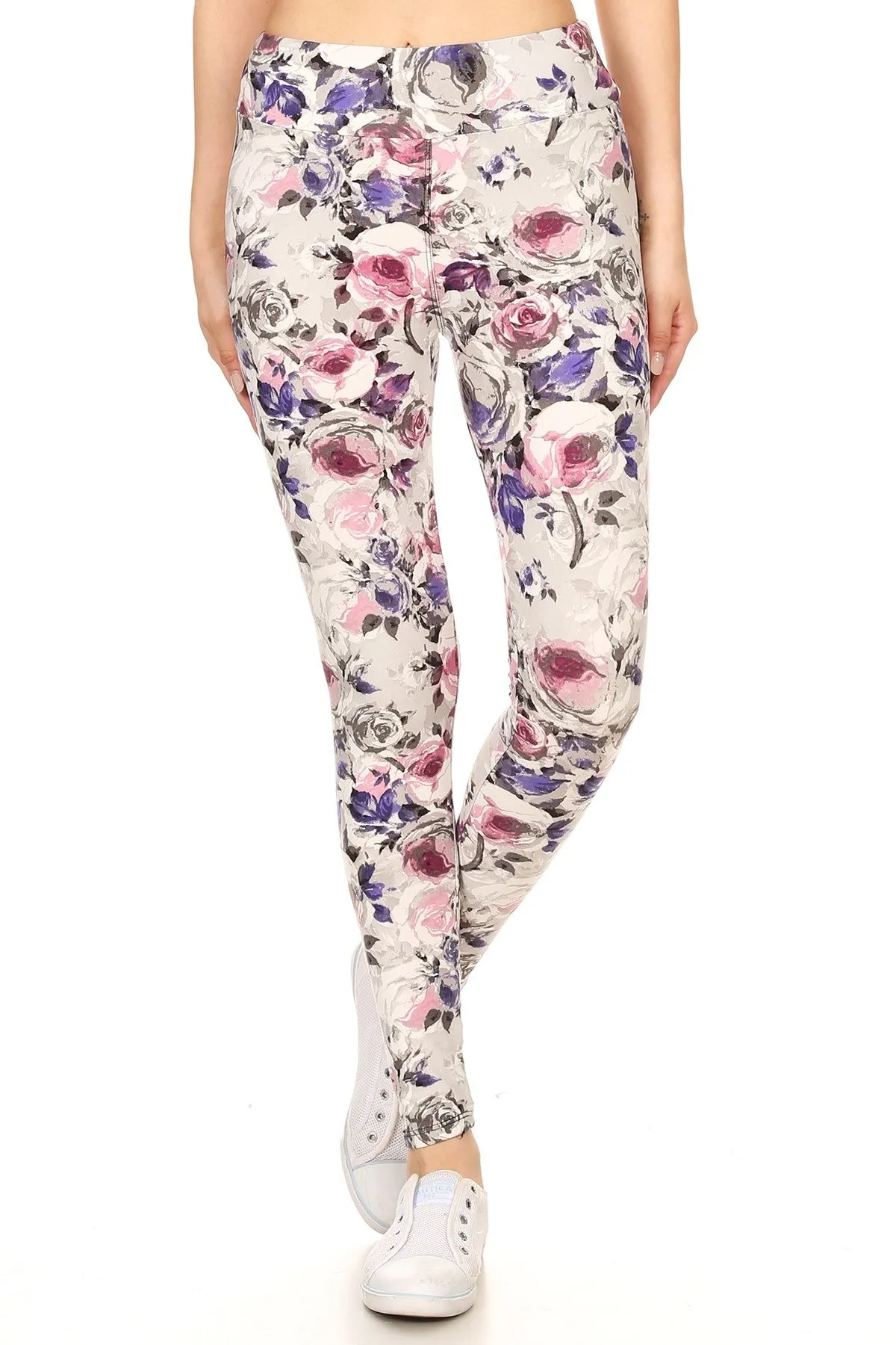 Shabby Chic Yoga Waisted OS Leggings