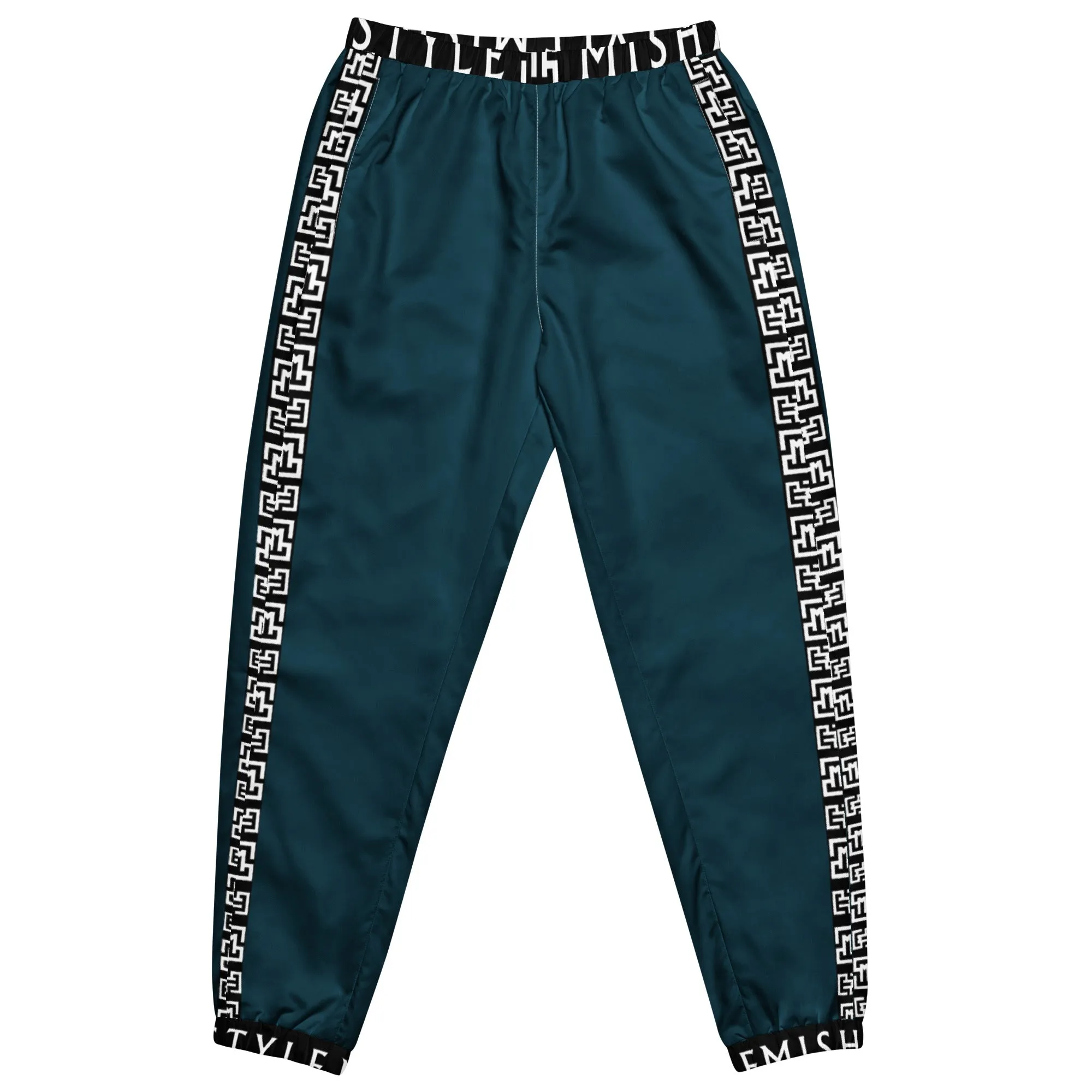 Side Solid Unisex  Blue Whale track pants