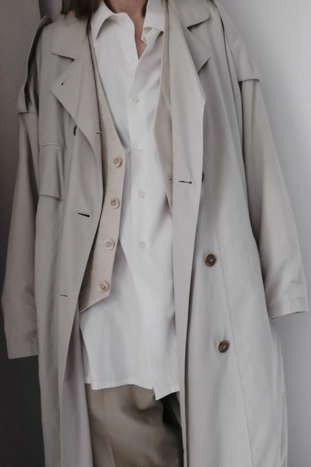 STONE CLASSIC VINTAGE TRENCH COAT