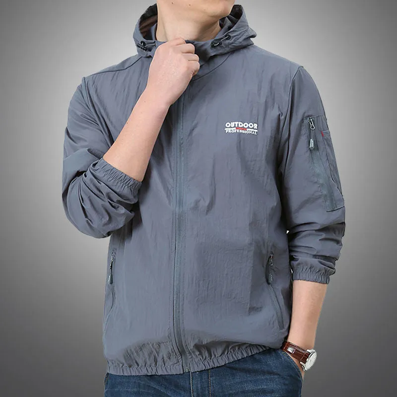 Thin Jacket Men Summer Outdoor Quick Dry Sun-Protective Jacket