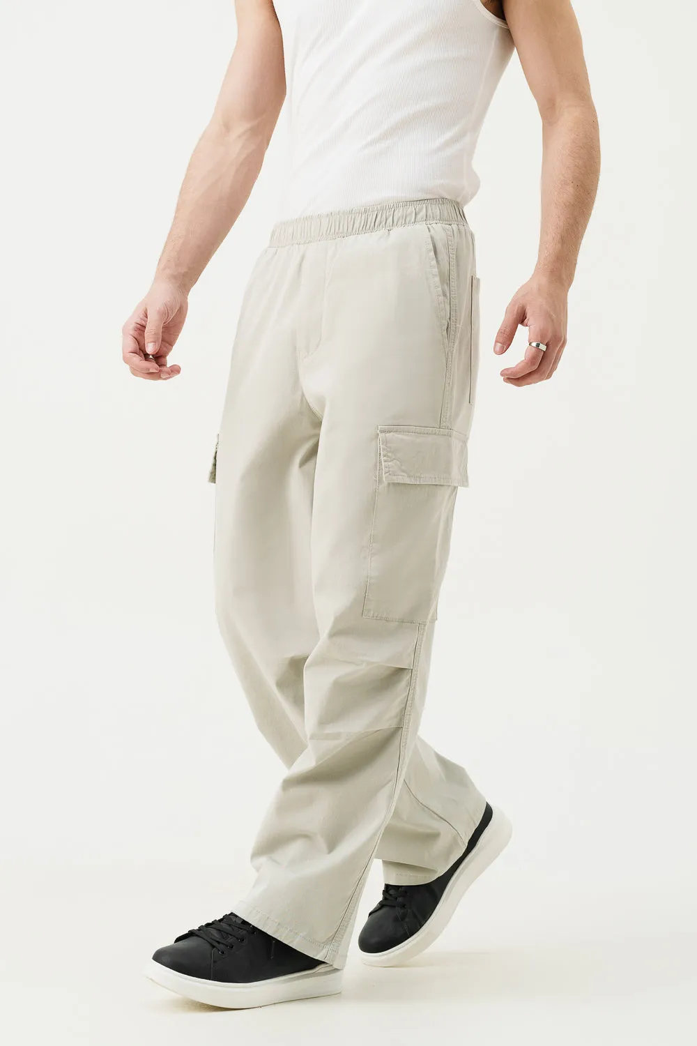 Titanium Green Men's Twill Cargo Pants