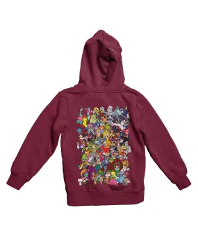 Top Notchy Saturday Morning Ladies Back Printed Hoodie