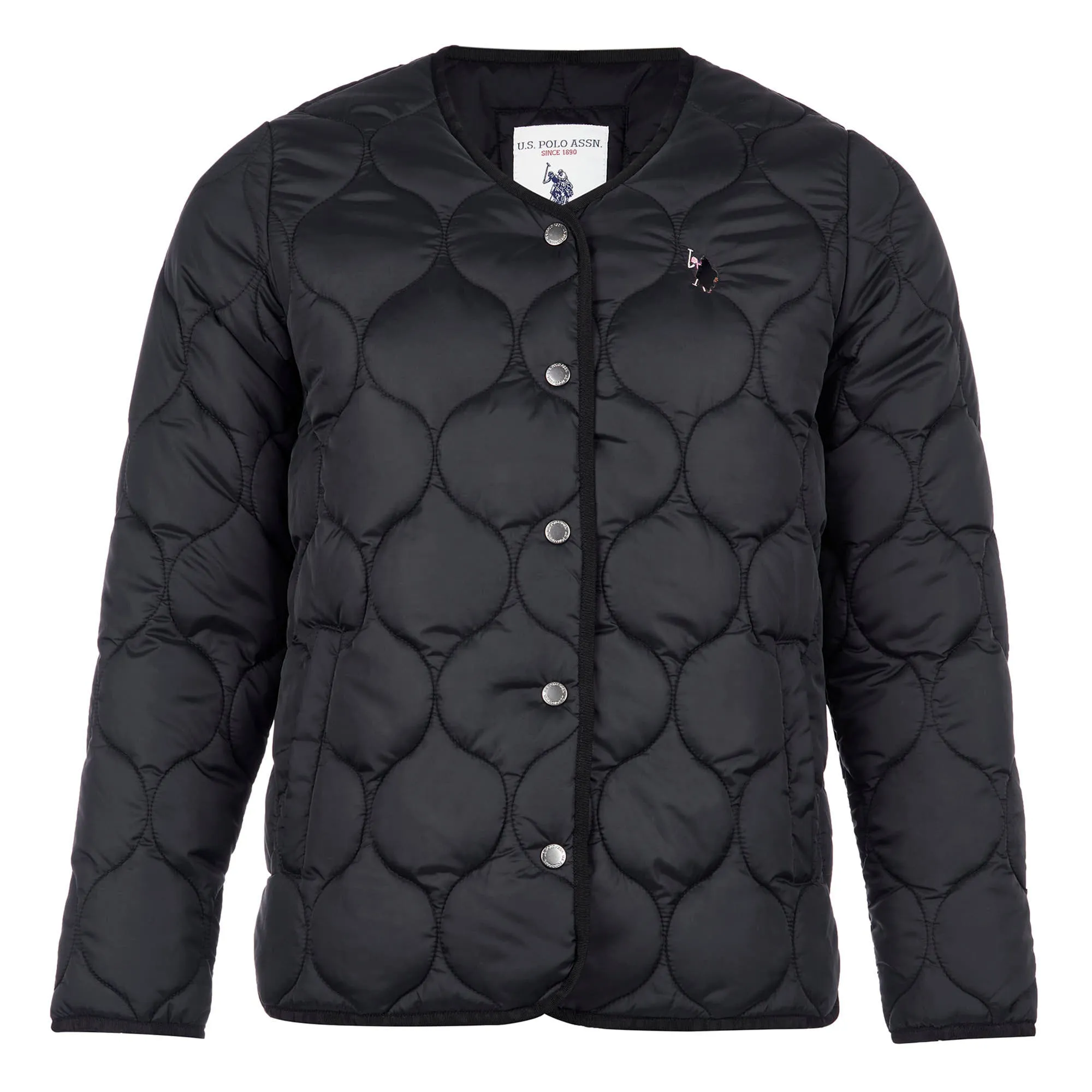 Womens Onion Quilted Jacket in Black